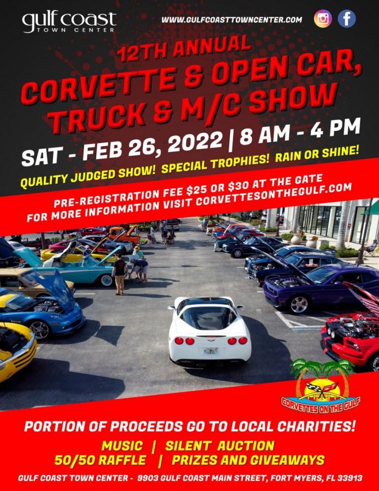 OUR CAR SHOWS Corvettes on the Gulf Southwest Florida Corvette Club